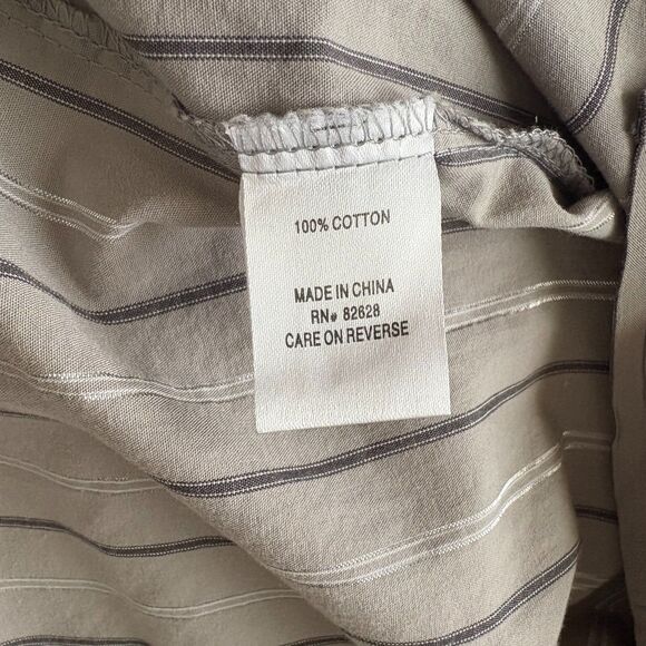 A.Prodigee Y2K Pearl Snap Gothic Western Shirt Gray Silver Striped Size XL - Picture 5 of 5